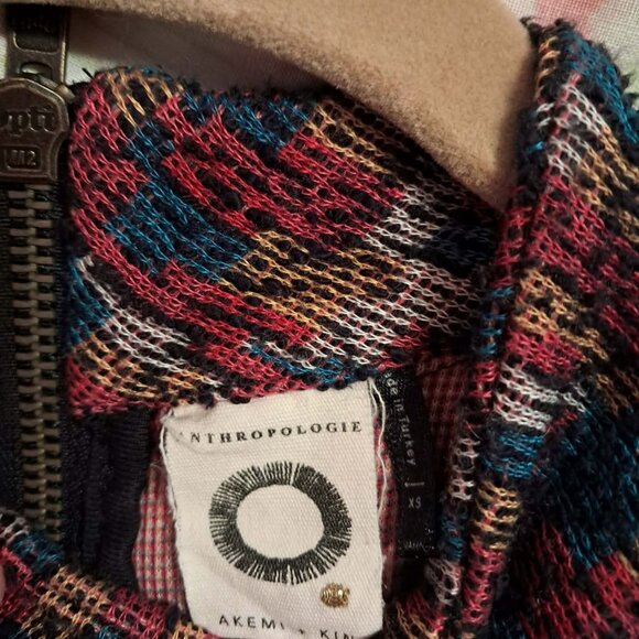 ANTHROPOLOGIE BY AKEMI & KIN PETRA MOCK NECK CUELLO TOP XS - Picture 5 of 7